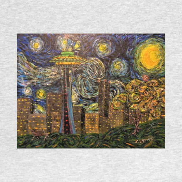 Dedication to Van Gogh (Seattle Starry Night) by Jack Lepper